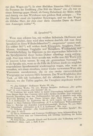 II. Sprachstil