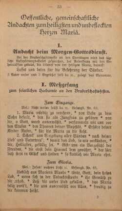 Oeffentliche, gemeinschaftliche Andachten zum heiligsten und unbefleckten Herzen Mariä.