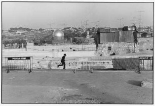 Altstadt von Jerusalem. Blick über den Felsendom Richtung Ölberg