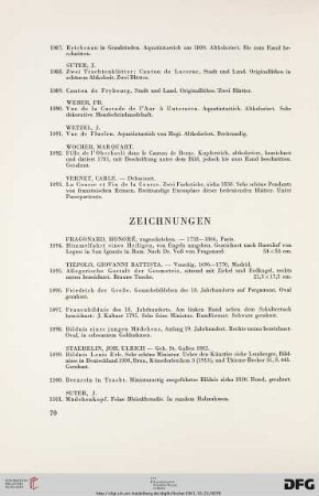 Zeichnungen (Nr. 1094-1116)