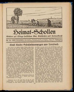 Heimat-Schollen 5. Jahrgang, Nr. 14, 1925