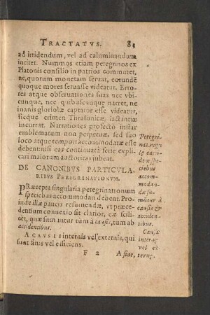 De Canonibus Particularibus Peregrinationum.
