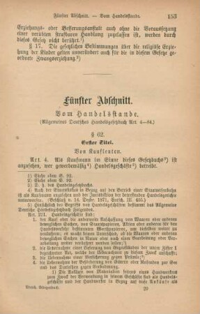 Fünfter Abschnitt. Vom Handelsstande