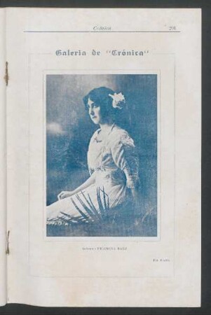 [Retrato de] Señorita Filomena Baez