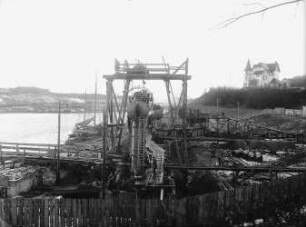 Bau alte Hochbrücke Holtenau/Nord-Ostsee-Kanal
