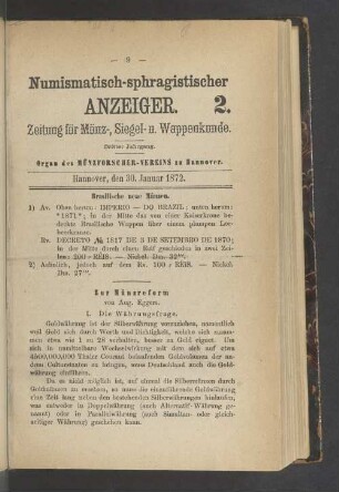 2. 30. Januar 1872