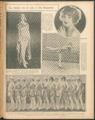 La mujer en el arte y los deportes [Fotografías]