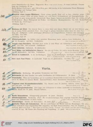 Varia (Nr. 557-568)
