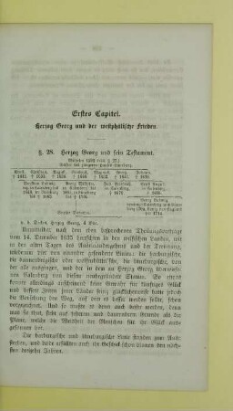 Erstes Capitel. Herzog Georg und der westphälische Frieden