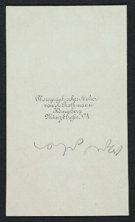 Porträt Karl Rosenkranz : Foto-/Bildersammlung Stenografische Sammlung. Porträt Karl Rosenkranz. Photographie. Carte de visite (um 1867; H. Prothmann). Dresden: SLUB P a 0490