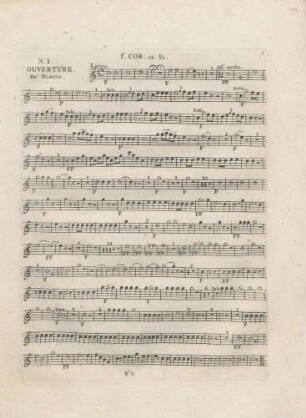 No. 1 Ouverture. Par Blasius.