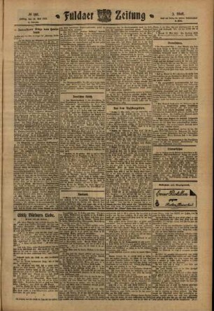 Zweite Ausgabe vom Freitag, den 13. Mai 1910.