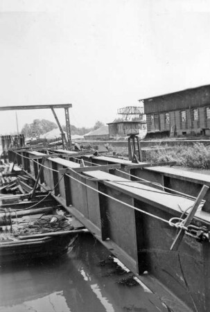 Bau der Prinz-Brücke in Hiltrup/Dortmund-Ems-Kanal