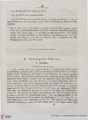 B. Pathologische Präparate