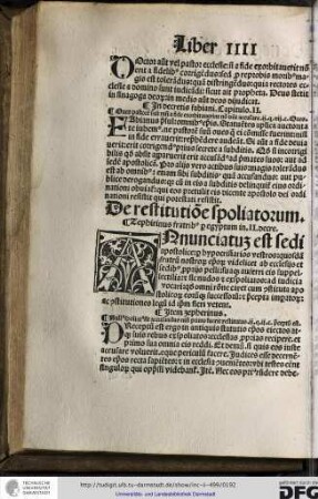 De restitutione spoliatorum.
