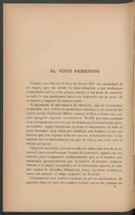 El voto femenino