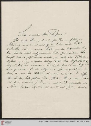 Brief von Fritz Saxl an Franz Boll