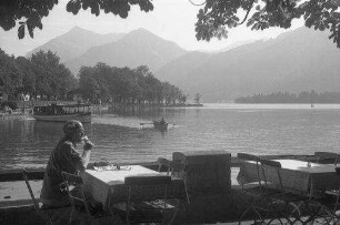 Schliersee: Seeterrasse mit Gästen