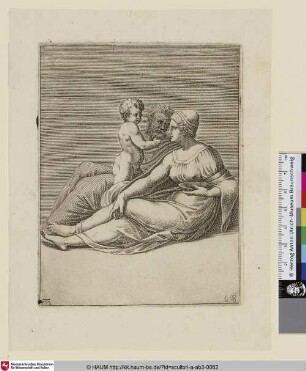 [Frau mit altem Mann und Kind]
