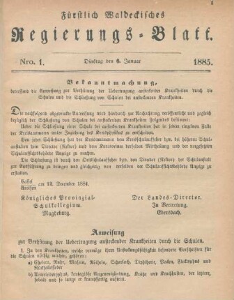 6. Januar-15. December = Nro. 1-24