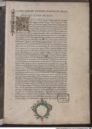 Commentarii de bello Gallico : mit der Fortsetzung des Aulus Hirtius