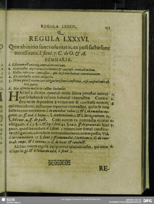 Regula LXXXVI. Quae ab initio voluntatis, ex post facto sunt necessitatis