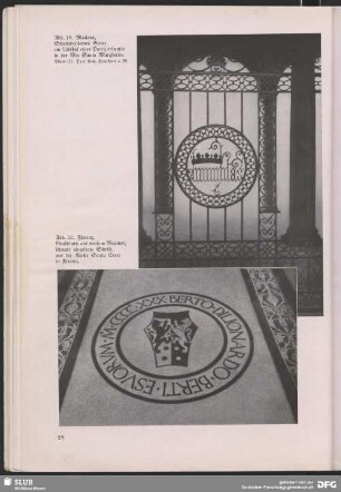 Santa Croce, Florenz, Grabplatte aus weißem Marmor