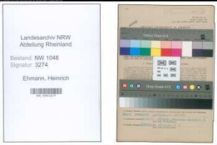 Entnazifizierung Heinrich Ehmann , geb. 06.04.1907 (Landwirt)