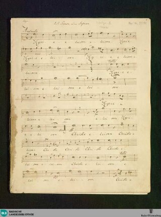 Masses - Don Mus.Ms. 2324 : Coro maschile (2), orch; C; KWV 3102