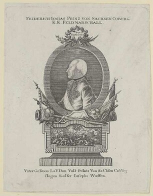 Bildnis des Friderich Iosias von Sachsen Coburg