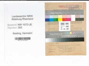 Entnazifizierung Hermann Kesting , geb. 01.02.1891 (Lehrer)
