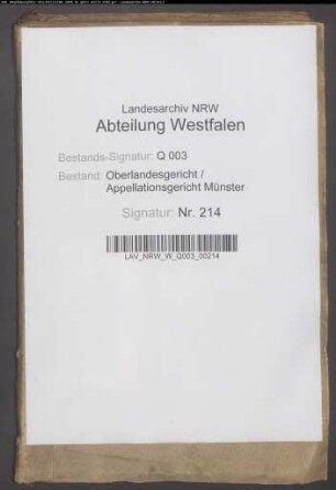 Kreditoren der Droste Nienbergschen Konkursmasse ./. Konkursmasse (Droste zu Erwitte, Droste Senden, von Ascheberg u.a.)