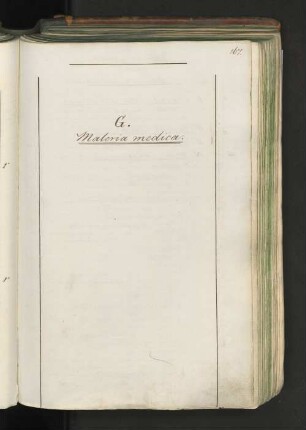 GG, Medicin, G. Arzneimittellehre: Realkatalog der Stadtbibliothek zu Hamburg