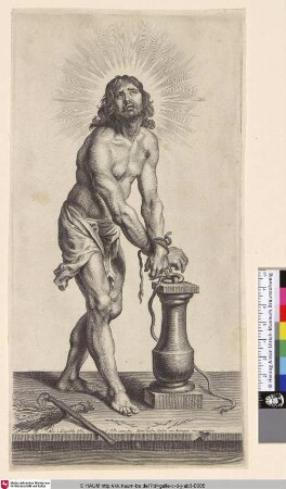 [Chistus an die Säule gebunden]