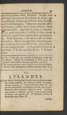 VI. Lysander