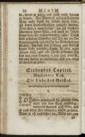 Siebendes Capitel. - Achtes Capitel.