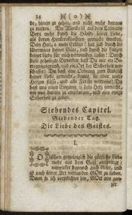 Siebendes Capitel. - Achtes Capitel.
