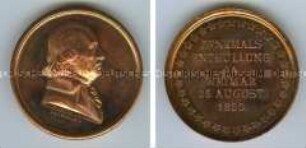 Medaille mit Johann Gottfried Herder zur Enthüllung seines Denkmals in Weimar 1850, Nachbildung