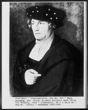 Bildnis Freiherr Hans Jacob von Mosperg