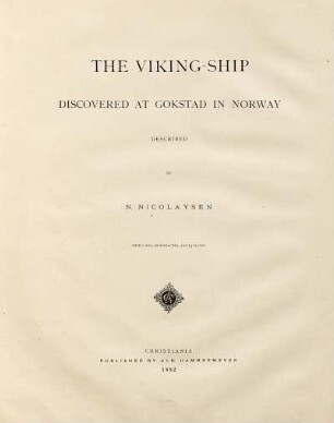 Langskibet Fra Gokstad Ved Sandefjord