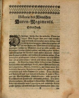 Historie Des Römischen Huren-Regiments Der Theodorae und Maroziae : in welcher Die Begebenheiten des zehenden Seculi und Intriguen des Römischen Stuhls ausgeführet werden, nebst einer längst verlangten Einleitung Zur Histor. Medii Aevi, verschiedenen neuen Geographischen und Genealogischen Tabellen, und einer Anzahl Historischer Beiweißthümer wieder das Pabstthum