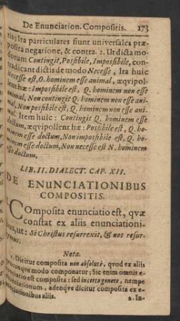 Cap. XII. De Enunciationibus Compositis.