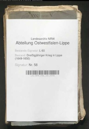Einquartierungen und Kontributionsleistungen an die Kriegsparteien der Lippe-Brakischen Ämtern