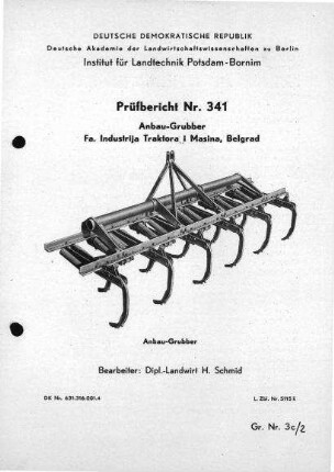 Anbau-Grubber 
