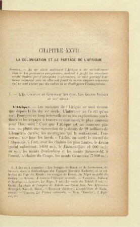 Chapitre XXVII La colonisation et le partage de l'Afrique