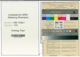 Entnazifizierung Paul Imming , geb. 07.05.1905 (Kassierer)
