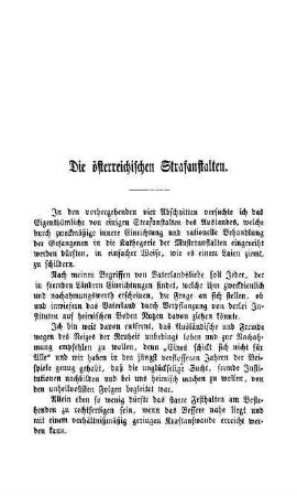 Die österreichischen Strafanstalten