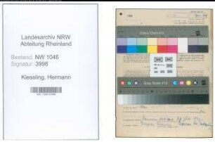 Entnazifizierung Hermann Kiessling , geb. 12.08.1890 (Verwaltungsbeamter)