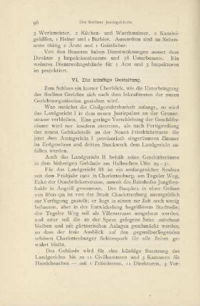 VI. Die künftige Gestaltung