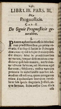 Pars. III. De Prognosticis.